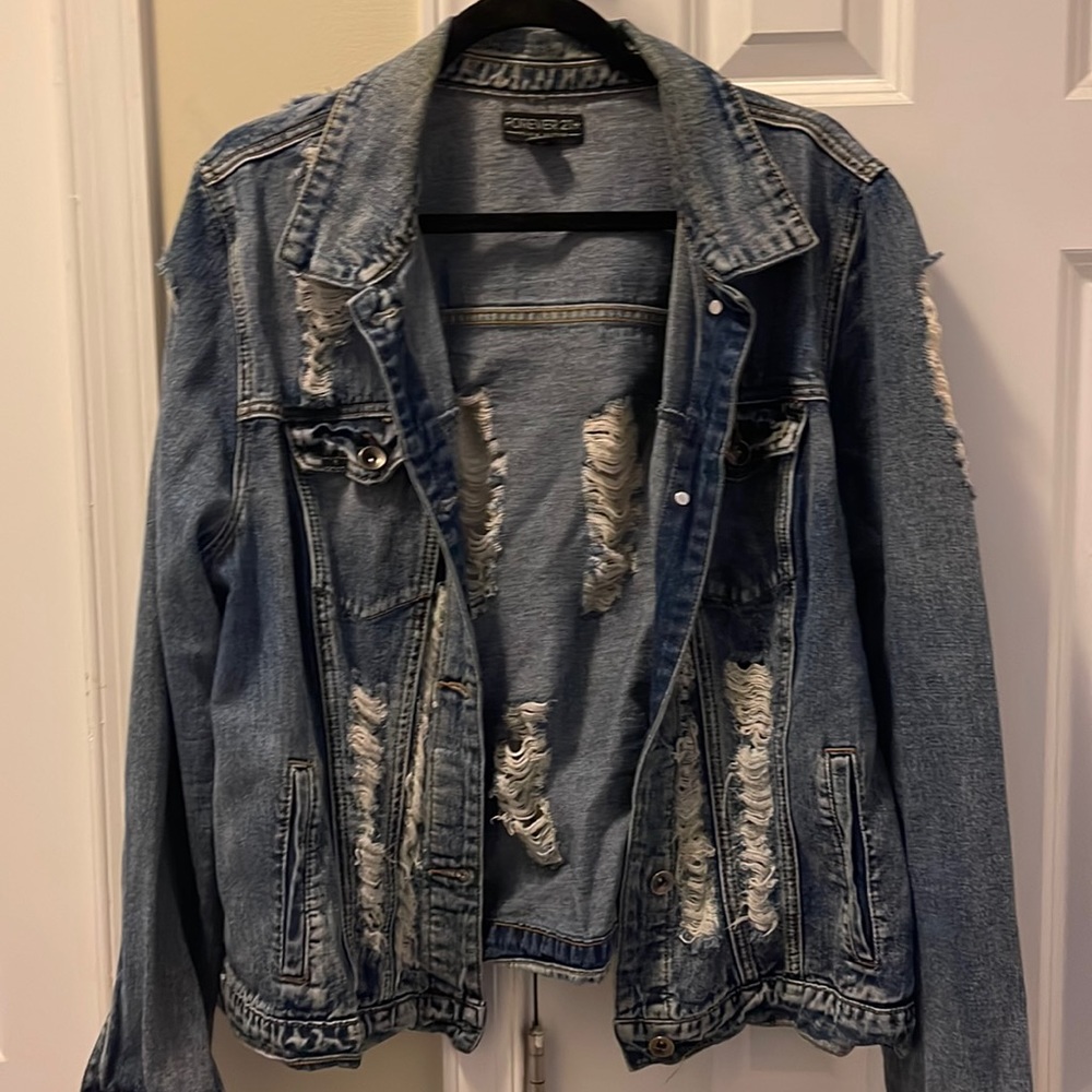 Ripped Jean Jacket
